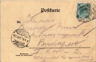 1900 Wien, Vienna, Bécs; Graben / street view, café, shops (fa)