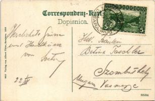 1911 Sarajevo, vom Kastell / general view from the castle + "K.U.K. MILIT. POST SARAJEVO"