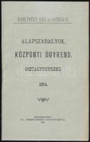 1894 Az Erdélyrészi Kárpát Egyesület alapszabálya. Központi ügyrend, osztályügyrend. Kolozsvár, 1896. Gombos Ferenc. 32p. szép állapotban