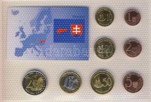 Szlovákia 2004. 1c,2c,5c,10c,20c,50c,1&#8364;,2&#8364; próbaveretek, kereskedői szettben T:B...