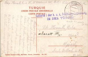 1918 Divertissement chez les Bédouines / Bedouin folklore + "Batterie 1. der k.u.k. Feldhaubitz...