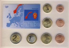 Norvégia 2004. 1c,2c,5c,10c,20c,50c,1&#8364;,2&#8364; próbaveretek, kereskedői szettben T:BU