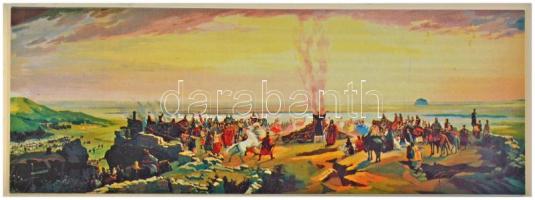 Lapis András (1942-) / Szabó Géza (1939-) 1992. "Feszty-Körkép ezüst éremsor - Árpád Vezér / Sá...