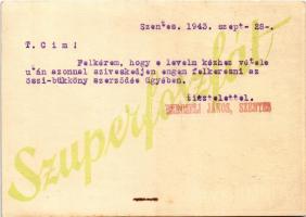 1943 Többet jobbat szuperfoszfáttal. Mezőgazdasági reklám. Klösz György és Fia nyomás / Hungarian ag...