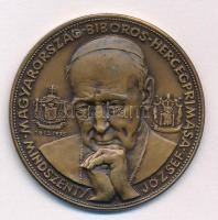 1978. "Mindszenty József Magyarország bíboros hercegprímása / Esztergom 1978" kétoldalas bronz emlékérem (38mm) T:AU karc