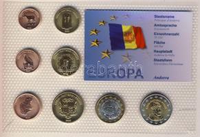 Andorra 2006. 1c,2c,5c,10c,20c,50c,1&#8364;,2&#8364; próbaveretek, kereskedői szettben T:BU