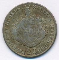 1844B 20kr Ag "V. Ferdinánd" T:F Huszár: 2081., Unger III.: 1419