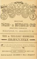 1897 Magyar Tőzeg és Műtrágyaipar Rt, Képes árjegyzék füzet. 24p. Hibátlan állapotban