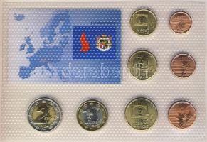 Liechtenstein 2004. 1c,2c,5c,10c,20c,50c,1€,2€ próbaveretek, kereskedői szettben...