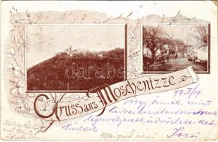 1899 (Vorläufer) Moscenice, Moschenizze, Moschiena; Art Nouveau, floral (EB)