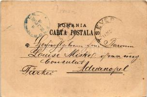 1898 (Vorläufer) Turnu Severin, Szörényvár; Gradina Publica, Piata de Zarzavat, Terminarea Vaporului...