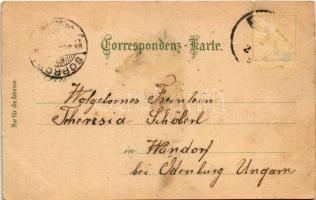 1899 (Vorläufer) Mauthausen, Volksschule, Marktplatz / school, market square. Kunstanstalt Karl Schw...