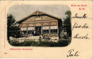 1899 (Vorläufer) Baden bei Wien, Restauration Rudolfshof / restaurant (EB)