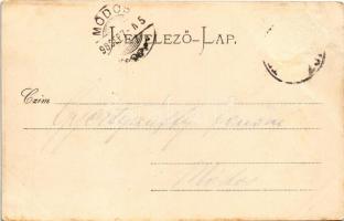 1898 (Vorläufer) Trencsénteplic, Trencianske Teplice; Széchenyi út, Sina és Hammam fürdő / street vi...