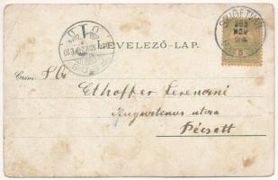 1904 Szigetvár, Kanizsai utca, üzlet. Corvina Műintézet kiadása (EB)