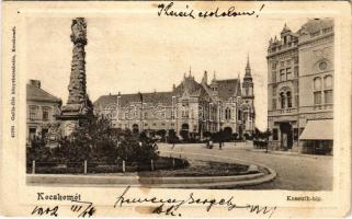 1902 Kecskemét, Kossuth tér, Városháza, Witz üzlete. Gallia kiadása (EB)