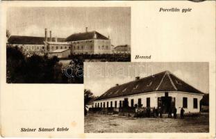 1937 Herend, Herendi porcelángyár, Steiner Sámuel üzlete és saját kiadása (fl)