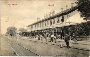 1911 Aszód, Vasútállomás (fl)