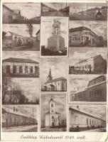 Nádudvar vasútállomással, katonai emlékművel (Eb)