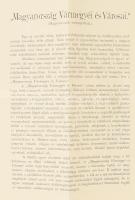 cca 1890 Magyarország vármegyéi és városai c. sorozat reklám nyomtatványa