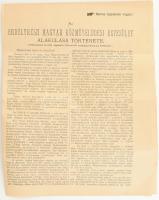 1885 Az EMKE Erdélyrészi Magyar Közművelődési Egyesület alakulása, története 8p.
