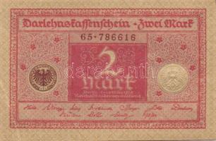 Német Birodalom / Weimari Köztársaság 1920. 2M (7x) piros nyomat, közeli sorszámokkal T:II+,II