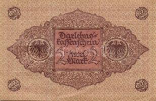 Német Birodalom / Weimari Köztársaság 1920. 2M (7x) piros nyomat, közeli sorszámokkal T:II+,II