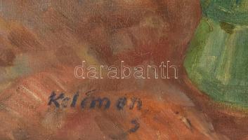 Kelemen József (1880-1944): Csendélet, olaj, vászon kis sérülésekkel, jelzett. keretben 65x46 cm