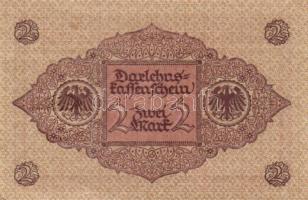 Német Birodalom / Weimari Köztársaság 1920. 2M (5x) piros nyomat, közte közeli sorszámokkal T:II