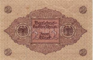 Német Birodalom / Weimari Köztársaság 1920. 2M (5x) piros nyomat, közte közeli sorszámokkal T:II