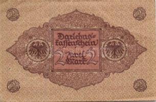 Német Birodalom / Weimari Köztársaság 1920. 2M (5x) piros nyomat, közte közeli sorszámokkal T:II