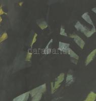 Vörös András (1955): Kompozíció III. Olaj, papír. Jelzett, üvegezett keretben 40x48 cm