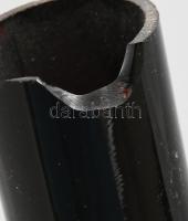 Zeiss Rubinglass petróleum lámpa üveg, sérült. 20 cm