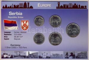 Szerbia 2003. 1D-20D 5klf db, bemutató szettben T:1