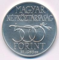 1986. 500Ft Ag "Budavár visszavétele 1686" kapszulában T:BU Adamo EM97