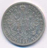 Ausztria 1879. 1Fl Ag "Ferenc József" T:VF Austria 1879. 1 Florin Ag "Franz Joseph&qu...