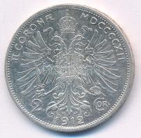 Ausztria 1912. 2K Ag "Ferenc József" T:XF,VF ph., patina Austria 1912. 2 Corona Ag "F...