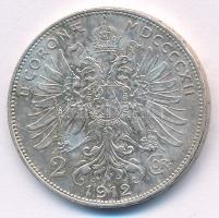 Ausztria 1912. 2K Ag "Ferenc József" T:XF ph., patina Austria 1912. 2 Corona Ag "Fran...