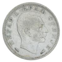 Szerbia 1915. 50p Ag "I. Péter" T:XF Serbia 1915. 50 Para Ag "Peter I" C:XF