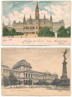 Wien, Vienna, Bécs; - 14 pre-1905 postcards