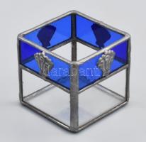 2 db ólomüveg tartó 6x5,5x5 cm