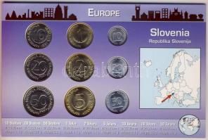 Szlovénia 1992-2004. 10St-50T 9klf db, bemutató szettben T:1