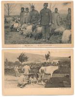 2 db régi első világháborús osztrák-magyar katonai képeslap / 2 pre-1945 WWI K.u.k. military postcards