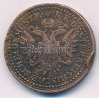 1851B 3kr Cu T:F ü., durva ph. Adamo M6