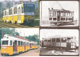 BKV Villamosok - 14 db modern képeslap tokban / Hungarian trams - 14 modern postcards in case