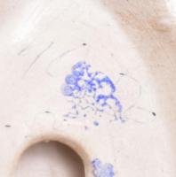 Aquincum fajansz kacsa figurák. Kézzel festett, jelzett, hibátlan 11 cm