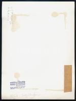 1968 Müller Ferenc pecséttel jelzett vintage fotóművészeti alkotása, ezüst zselatinos fotópapíron, a...