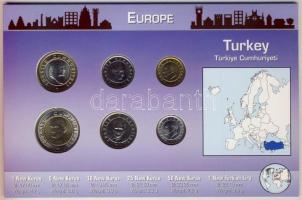 Törökország 2005. 1K-1L 6klf db, bemutató szettben T:1