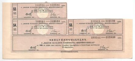 Budapest 1926. "Magyar Általános Kőszénbánya Részvénytársulat" részvénye 200P-ről, magyar ...