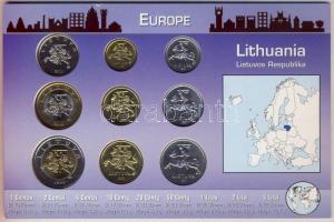 Litvánia 1991-2001. 1c-5L 9klf db, bemutató szettben T:1